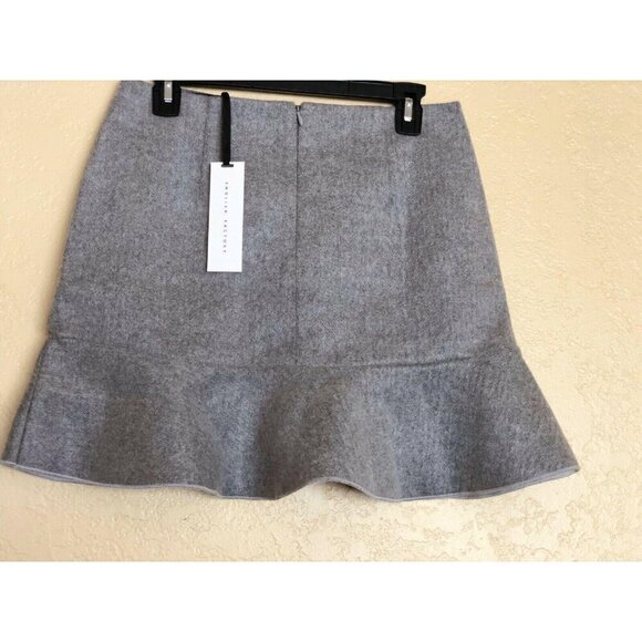 Nasty Gal Women's Gray Like It Ruffle High waisted Bodycon Skirt Size M - Picture 11 of 12